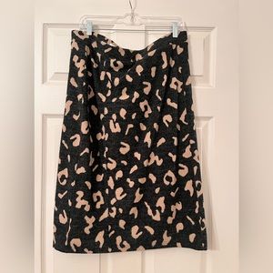 Anthropologie Leopard print skirt